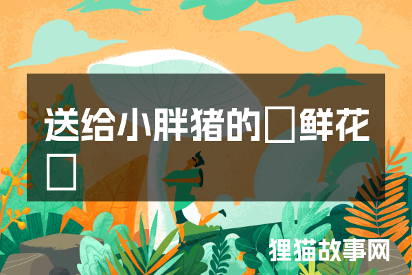 送给小胖猪的＂鲜花＂