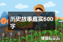 历史故事真实600字