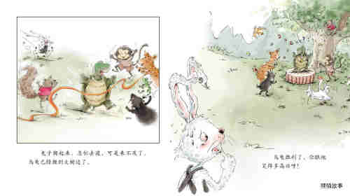 龟兔赛跑绘本故事第9页