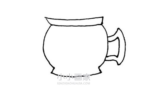 彩色茶壶简笔画画法图片步骤步骤4