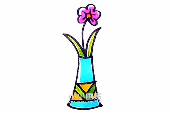 美丽花瓶简笔画画法图片步骤