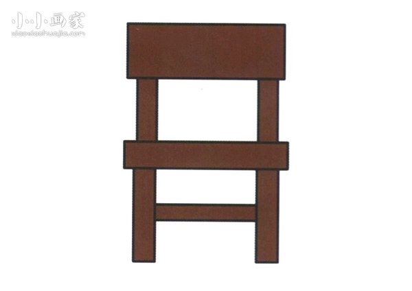简单椅子简笔画画法图片步骤步骤1