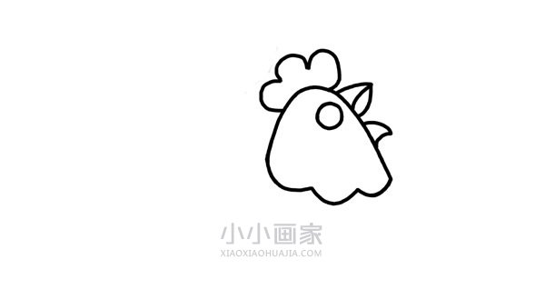 孵蛋的母鸡简笔画画法图片步骤步骤2