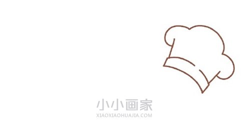 可爱的女厨师简笔画画法图片步骤步骤3