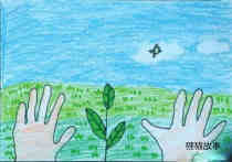绘本故事幼儿大班拥抱绿色家园儿童画参赛作品