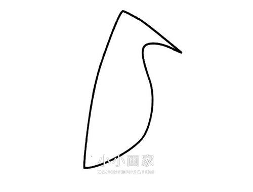 简单的啄木鸟简笔画画法图片步骤步骤2