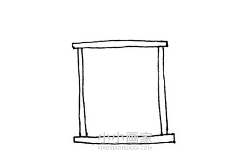 彩色书柜简笔画画法图片步骤步骤2