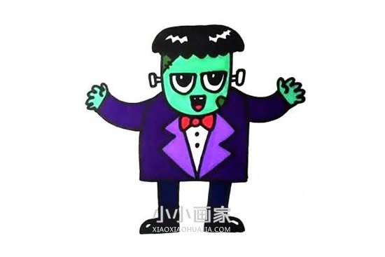 绘本故事科学怪人简笔画画法图片步骤