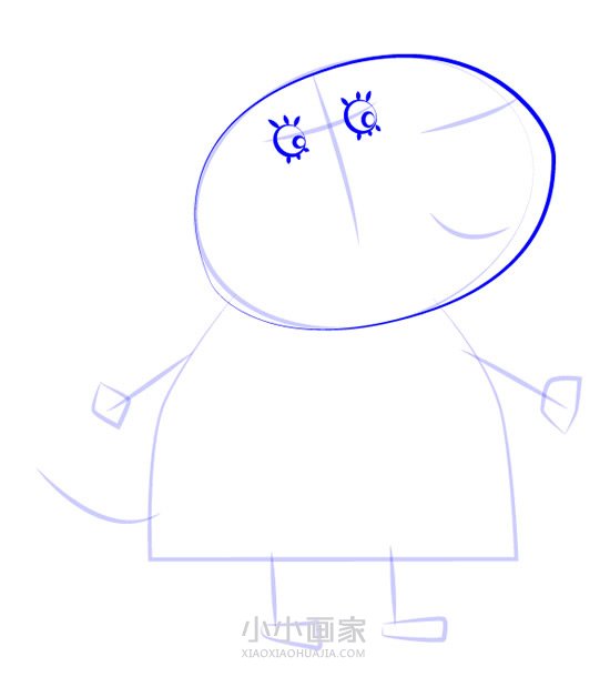 斑马佐伊的妈妈简笔画画法图片步骤步骤4