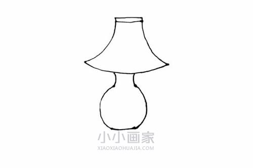 发光台灯简笔画画法图片步骤步骤4