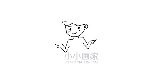 搞笑的美人鱼简笔画画法图片步骤步骤4