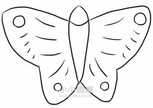 简单蝴蝶风筝简笔画画法图片步骤步骤6