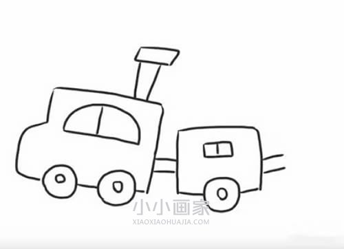 跑动火车简笔画画法图片步骤步骤4