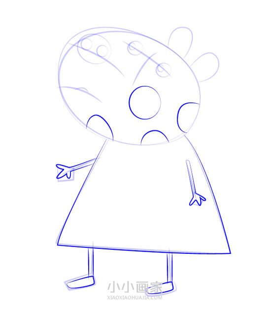 小马佩德罗简笔画画法图片步骤步骤6