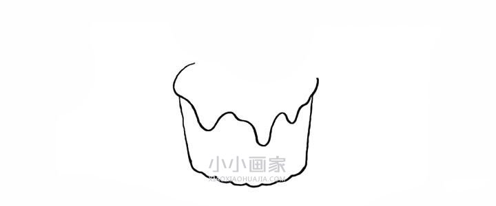 夏天冰激凌简笔画画法图片步骤步骤3