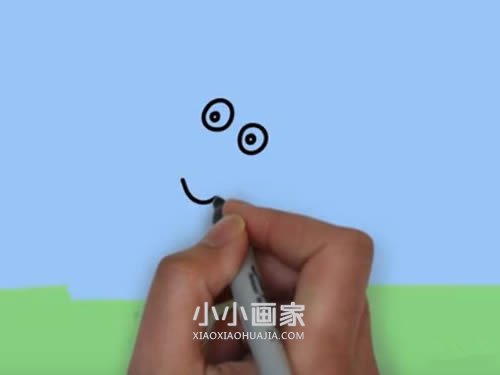 小兔瑞贝卡简笔画画法图片步骤步骤2