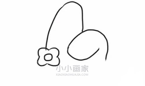 扮兔子的萌宝宝简笔画画法图片步骤步骤3