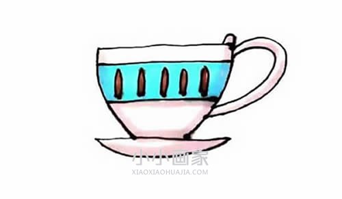 绘本故事彩色茶杯简笔画画法图片步骤