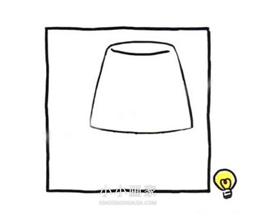 漂亮台灯简笔画画法图片步骤步骤2