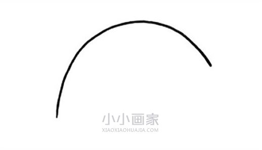 卡通雨伞简笔画画法图片步骤步骤2