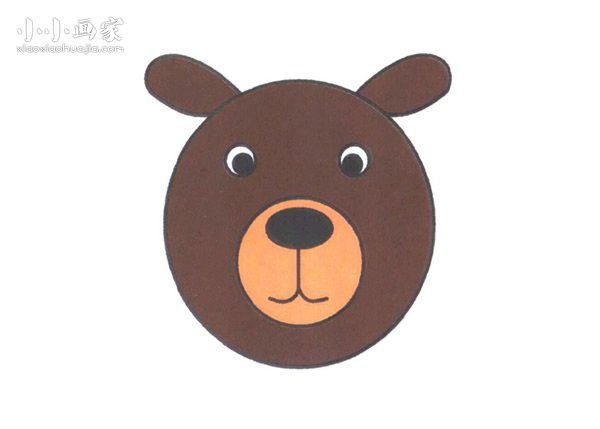 狗熊黑熊简笔画画法图片步骤步骤1