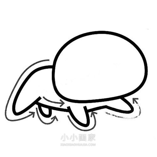 快乐小猫简笔画画法图片步骤步骤3