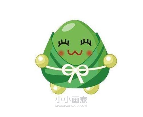 端午节粽子简笔画画法图片步骤步骤3