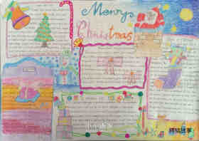 绘本故事优秀的初中生圣诞节英文手抄报图片