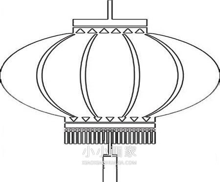 过新年灯笼简笔画画法图片步骤步骤7
