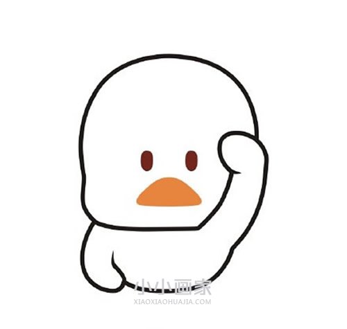 社会鸭简笔画画法图片步骤步骤7