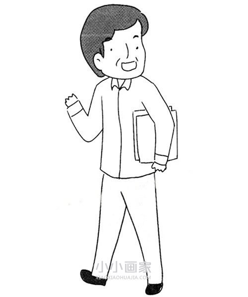 绘本故事各种各样爸爸的简笔画画法图片步骤