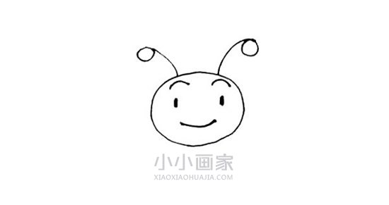 可爱卡通蜜蜂简笔画画法图片步骤步骤4