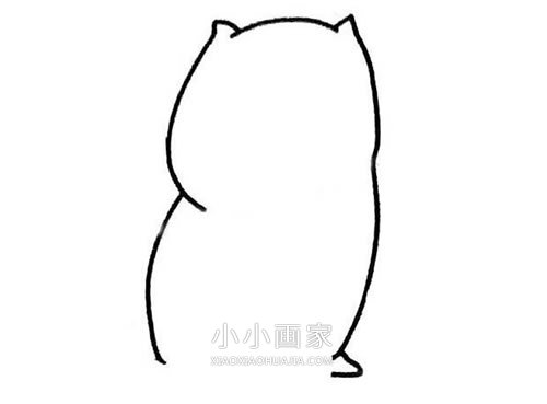 囧囧小猫简笔画画法图片步骤步骤3