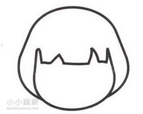 可爱女孩头像简笔画画法图片步骤步骤2