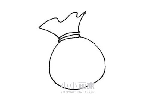 彩色福袋简笔画画法图片步骤步骤3