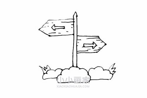 简单路标简笔画画法图片步骤步骤7
