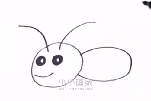 简单的蚂蚁简笔画画法图片步骤步骤4