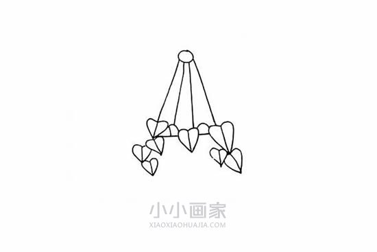 彩色吊兰简笔画画法图片步骤步骤6