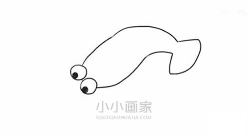 简单龙虾简笔画画法图片步骤步骤3