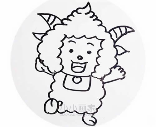 绘本故事懒羊羊简笔画画法图片步骤