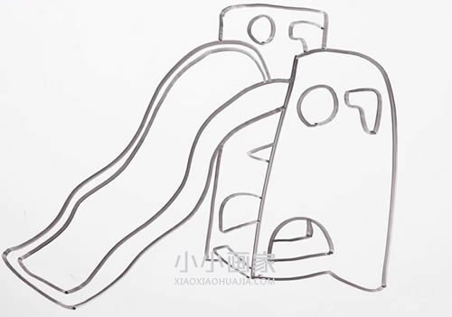 绘本故事滑梯简笔画画法图片步骤