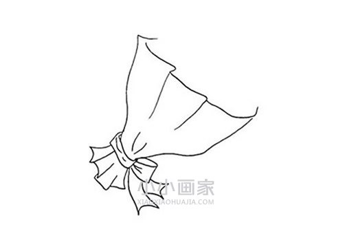 三八妇女节手捧花简笔画画法图片步骤步骤3