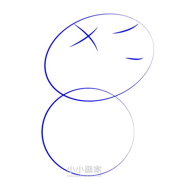 小猪佩奇小马皮特简笔画画法图片步骤步骤2