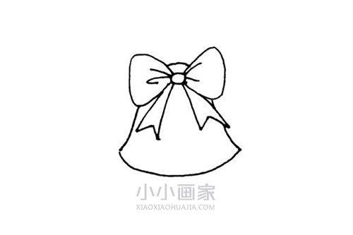 彩色圣诞铃铛简笔画画法图片步骤步骤3