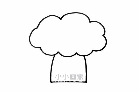 卡通苹果树简笔画画法图片步骤步骤3