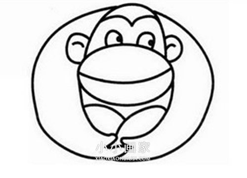 卡通大猩猩简笔画画法图片步骤步骤5