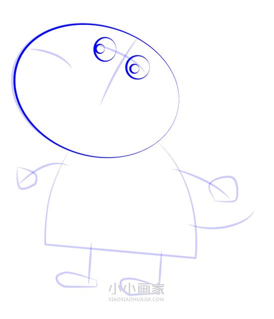 斑马佐伊简笔画画法图片步骤步骤4