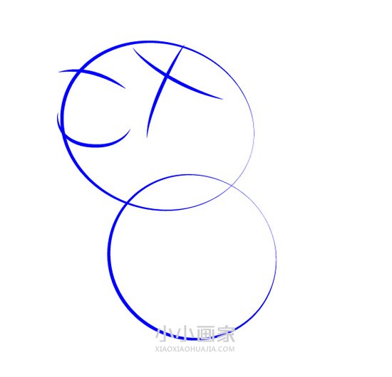 小猪佩奇小马佩德罗简笔画画法图片步骤步骤2