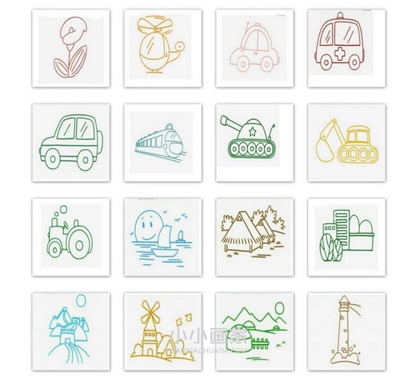 各种各样的手账简笔画素材步骤2