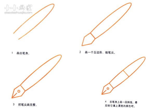绘本故事简单钢笔简笔画画法图片步骤